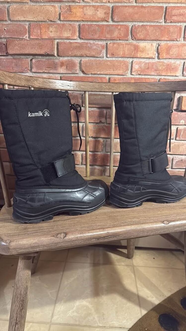 Kamik Canada Black Winter Snow Boots Men’s US 7 Wool Liner Cold Weather